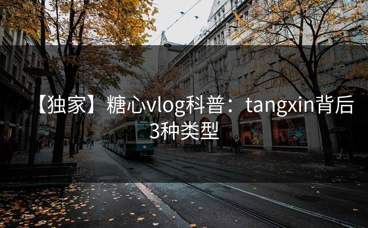 【独家】糖心vlog科普：tangxin背后3种类型